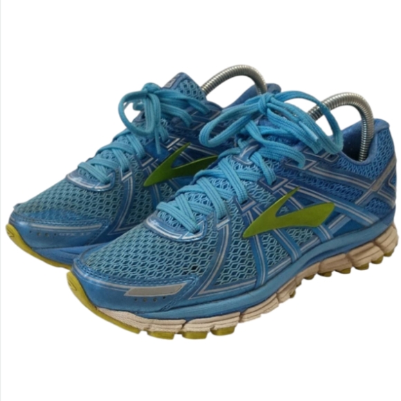 BROOKS GTS Blue and Green Women's Running Shoes - Picture 1 of 14